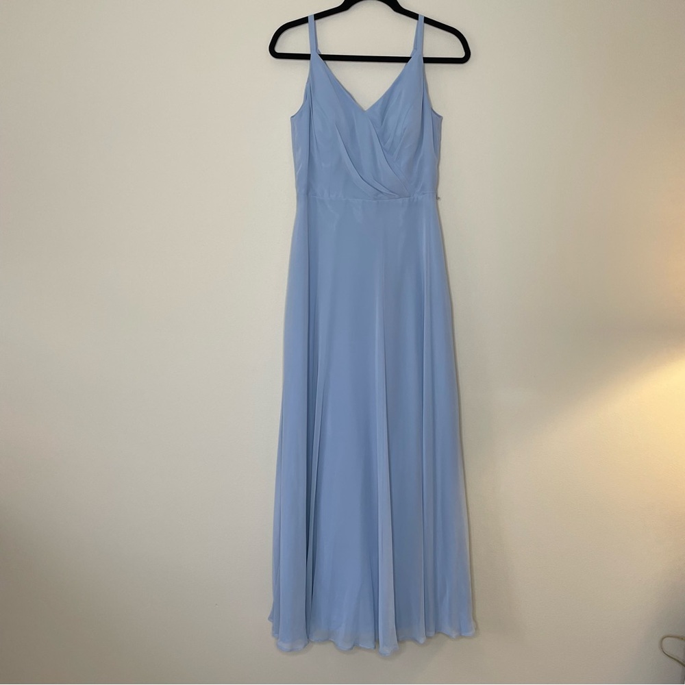After Six (Bella Bridesmaid) Special Occasion Formal Light Blue Evening Gown - Picture 5 of 10